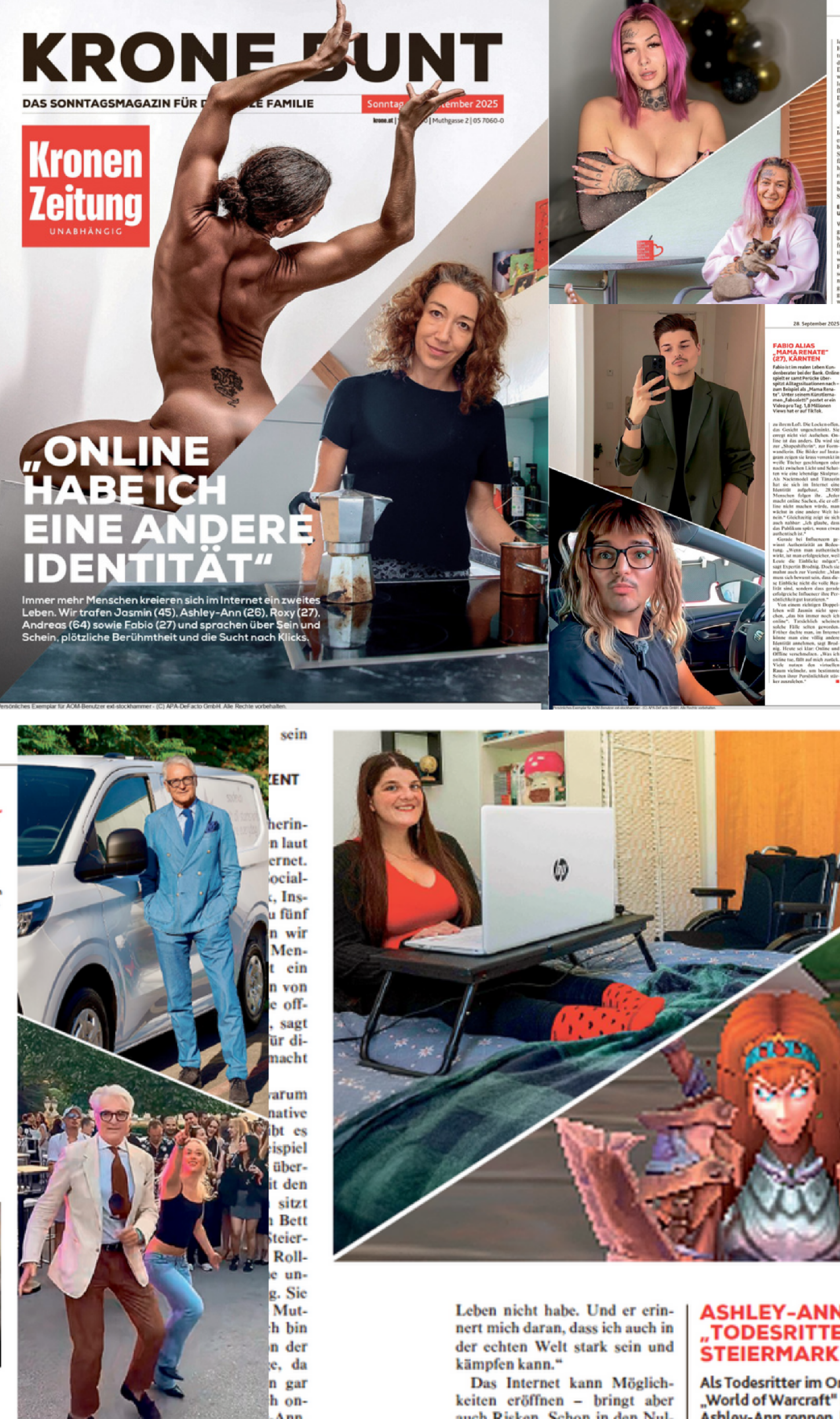 Krone bunt-Cover: "Online bin ich ganz anders!"